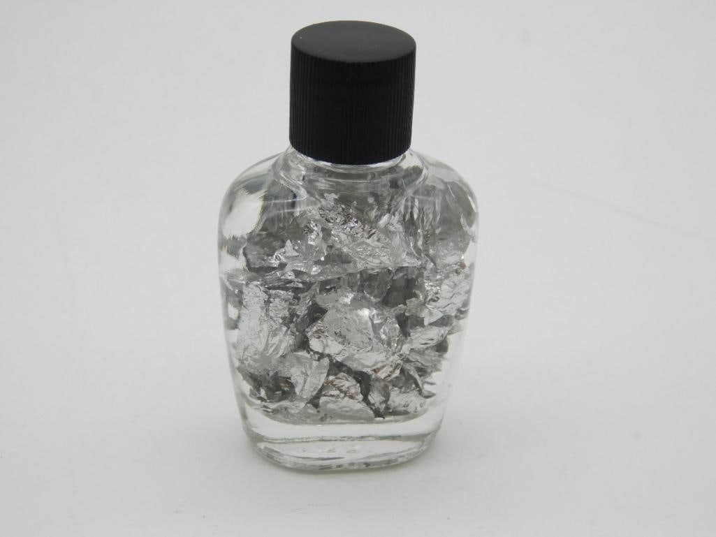 SILVER FLAKES IN BOTTLE ROCK STONE LAPIDARY SPECIMEN: SILVER FLAKES IN BOTTLE ROCK STONE LAPIDARY SPECIMEN