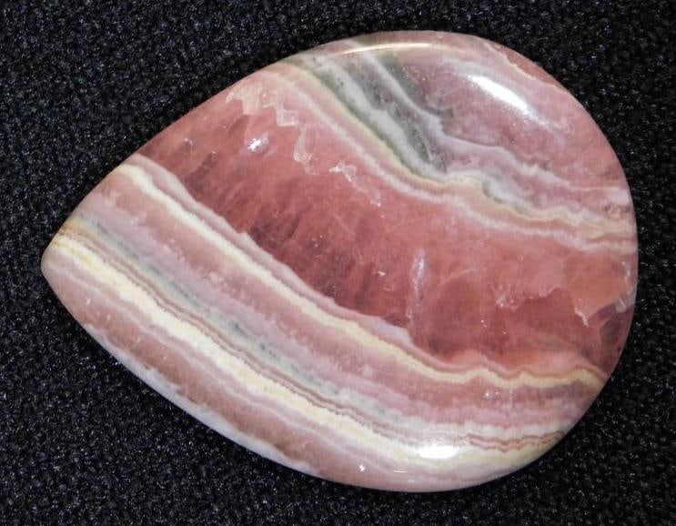RHODOCHROSITE CABOCHON ROCK STONE LAPIDARY SPECIMEN: RHODOCHROSITE CABOCHON ROCK STONE LAPIDARY SPECIMEN