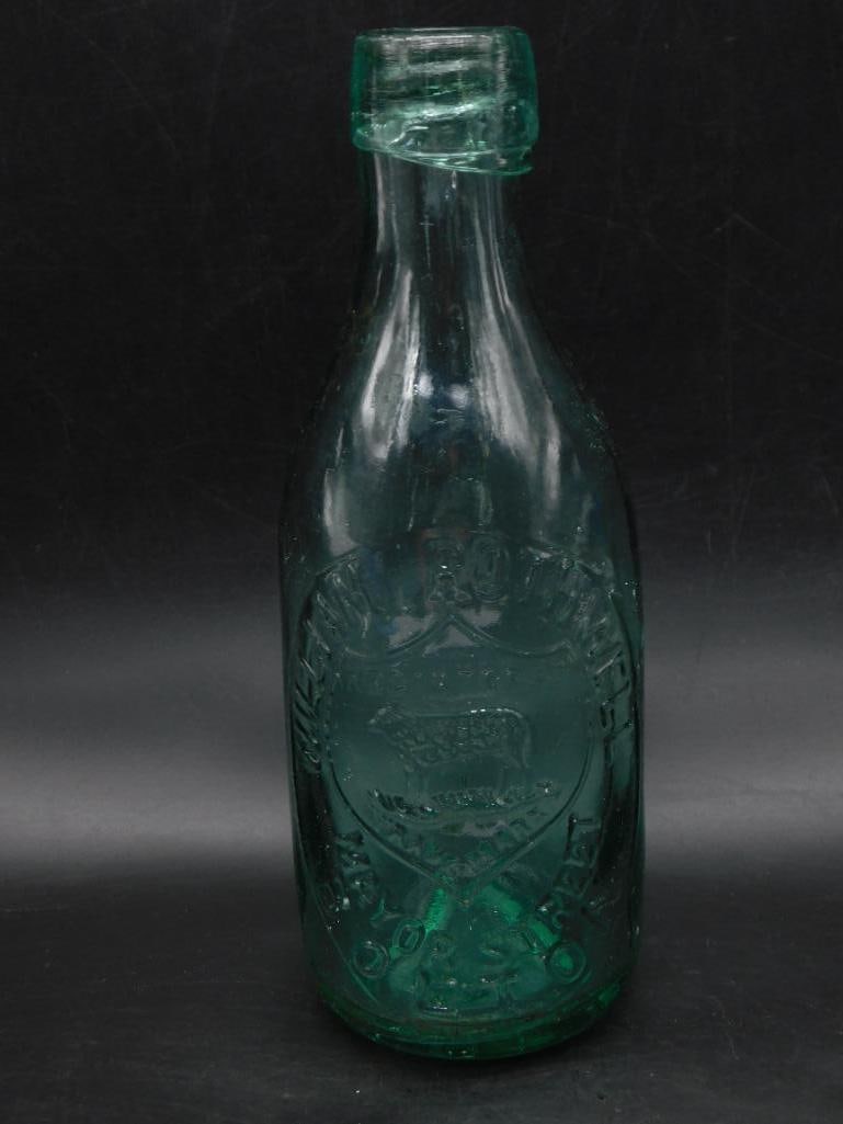 RARE EUROPEAN BLOB TOP GLASS MINERAL WATER BOTTLE VINTAGE ANTIQUE: RARE EUROPEAN BLOB TOP GLASS MINERAL WATER BOTTLE VINTAGE ANTIQUE