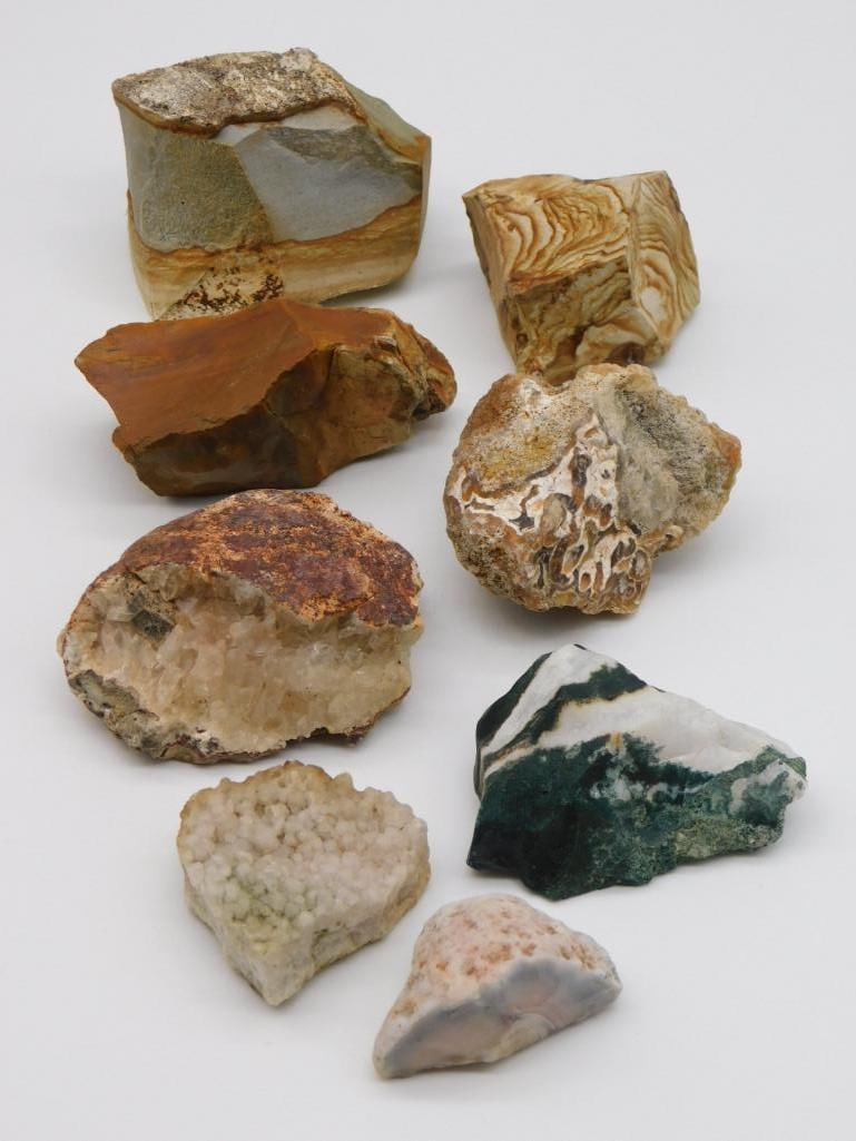 MIXED ROCK STONE LAPIDARY SPECIMEN: MIXED ROCK STONE LAPIDARY SPECIMEN