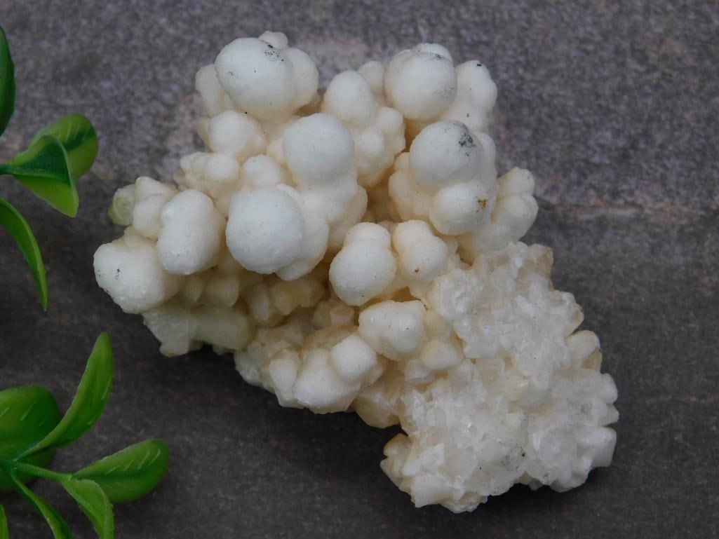 White Botryoidal Specimen With Crystalline Structure (1 of 3)