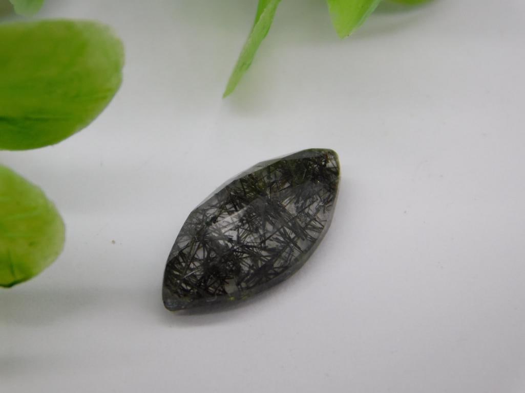 Tourmalated Quartz Gemstone Rock Stone Lapidary Specimen: Tourmalated Quartz Gemstone Rock Stone Lapidary Specimen