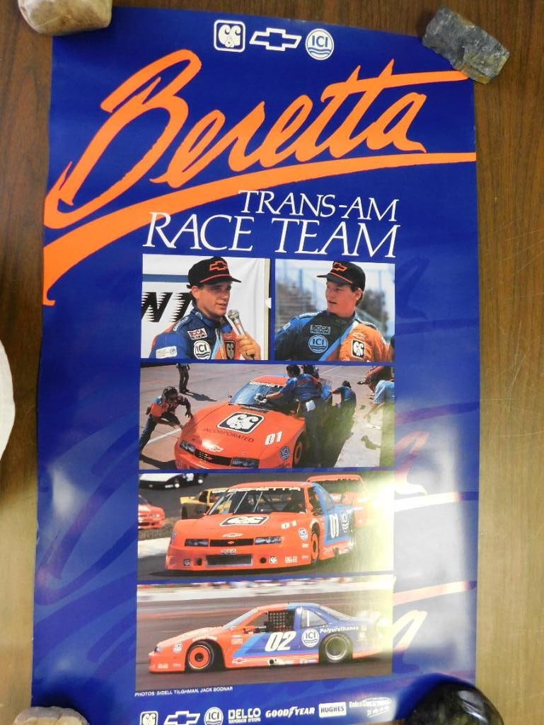 BERETTA RACE TEAM POSTERS: WELCOME TO HATMAN AUCTIONS! SPECIAL NOTICE: Please see photos for measurements and descriptions. ***Yes, we have in house shipping with MANY REPEAT CUSTOMERS because of our streamlined service.