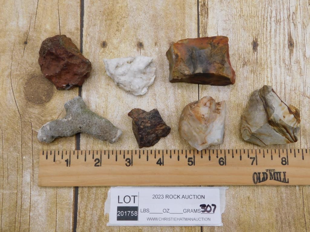MIXED ROUGH LOT ROCK STONE LAPIDARY SPECIMEN - 2