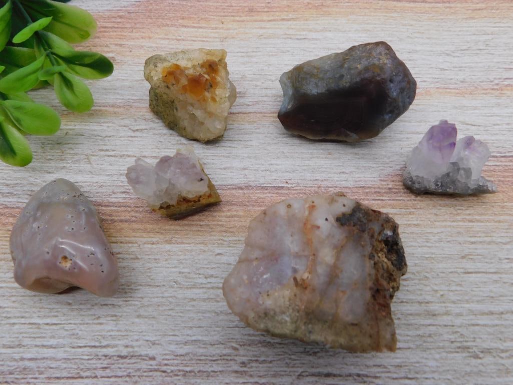 MIXED ROUGH ROCK ROCK STONE LAPIDARY SPECIMEN (1 of 2)