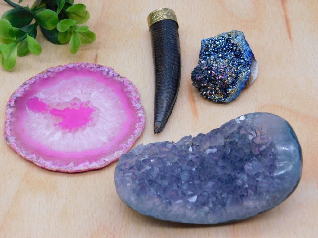MIXED LOT ROCK STONE LAPIDARY SPECIMEN: WELCOME TO HATMAN AUCTIONS! SPECIAL NOTICE: Please see photos for measurements and descriptions. ***Yes, we have in house shipping with MANY REPEAT CUSTOMERS because of our streamlined service.