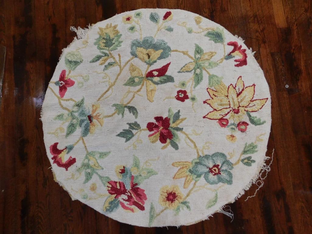FLORAL AREA RUG SOME DAMAGE VINTAGE ANTIQUE: WELCOME TO HATMAN AUCTIONS! SPECIAL NOTICE: Please see photos for measurements and descriptions. ***Yes, we have in house shipping with MANY REPEAT CUSTOMERS because of our streamlined service. ****We
