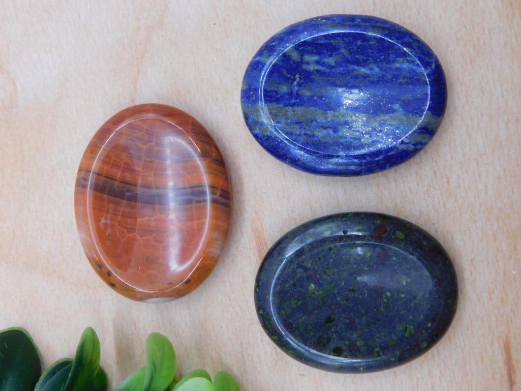 WORRY STONES ROCK STONE LAPIDARY SPECIMEN: WELCOME TO HATMAN AUCTIONS! SPECIAL NOTICE: Please see photos for measurements and descriptions. ***Yes, we have in house shipping with MANY REPEAT CUSTOMERS because of our streamlined service.