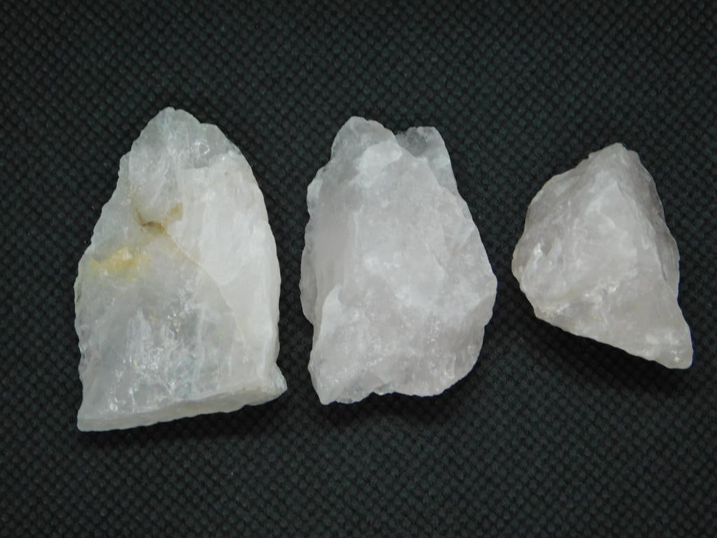 ROSE QUARTZ ROUGH 3 PIECES: Thank you for attending HATMAN AUCTIONS! Yes, we ship all items that are not oversized. Please see photos for measurements and description. SPECIAL NOTICE: Many items are PICK UP ONLY by APPOINTMENT