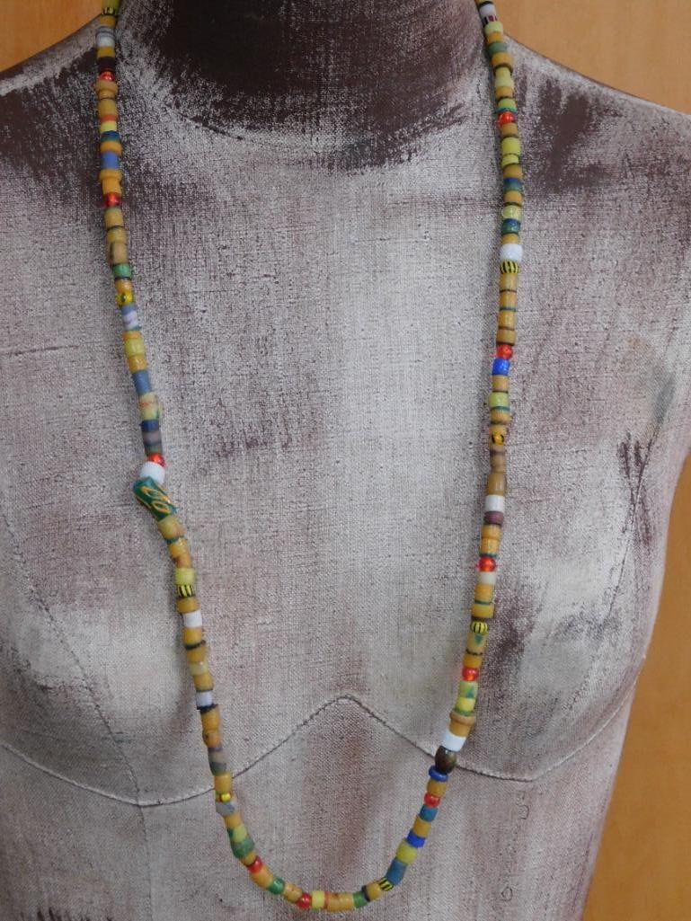 AFRICAN TRADE BEAD NECKLACE ROCK STONE LAPIDARY SPECIMEN: WELCOME TO HATMAN AUCTIONS! SPECIAL NOTICE: Please see photos for measurements and descriptions. ***Yes, we have in house shipping with MANY REPEAT CUSTOMERS because of our streamlined service.