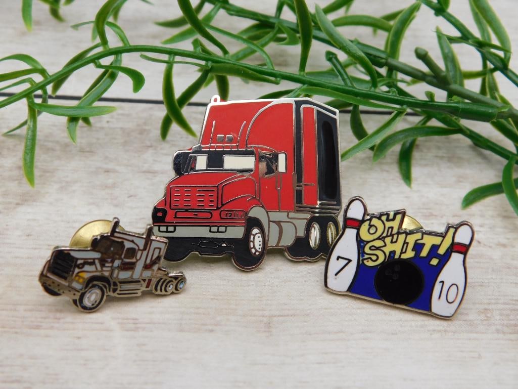 MIXED PINS: Thank you for attending HATMAN AUCTIONS! Yes, we ship all items that are not oversized. Please see photos for measurements and description. SPECIAL NOTICE: Many items are PICK UP ONLY by APPOINTMENT