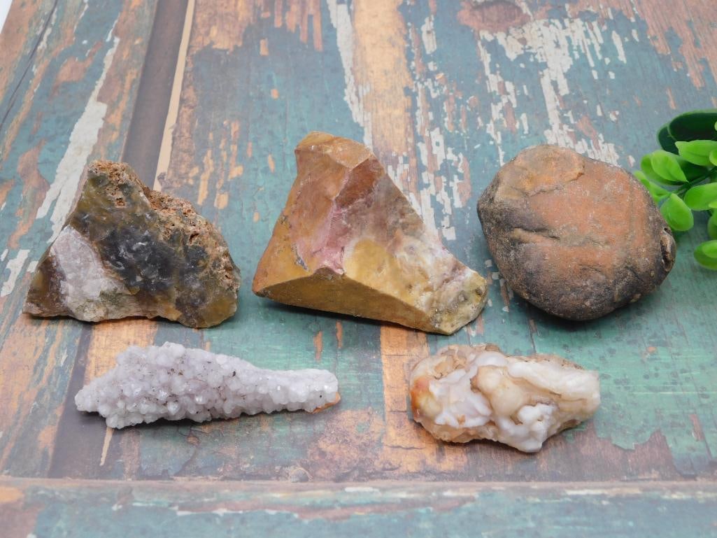 MIXED LOT ROCK STONE LAPIDARY SPECIMEN: WELCOME TO HATMAN AUCTIONS! SPECIAL NOTICE: Please see photos for measurements and descriptions. ***Yes, we have in house shipping with MANY REPEAT CUSTOMERS because of our streamlined service. ****We