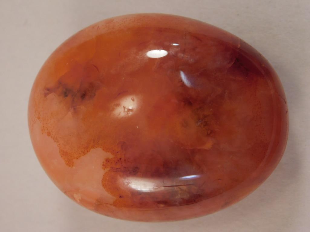 CARNELIAN POLISHED ROCK STONE LAPIDARY SPECIMEN: WELCOME TO HATMAN AUCTIONS! SPECIAL NOTICE: Please see photos for measurements and descriptions. ***Yes, we have in house shipping with MANY REPEAT CUSTOMERS because of our streamlined service. ****We