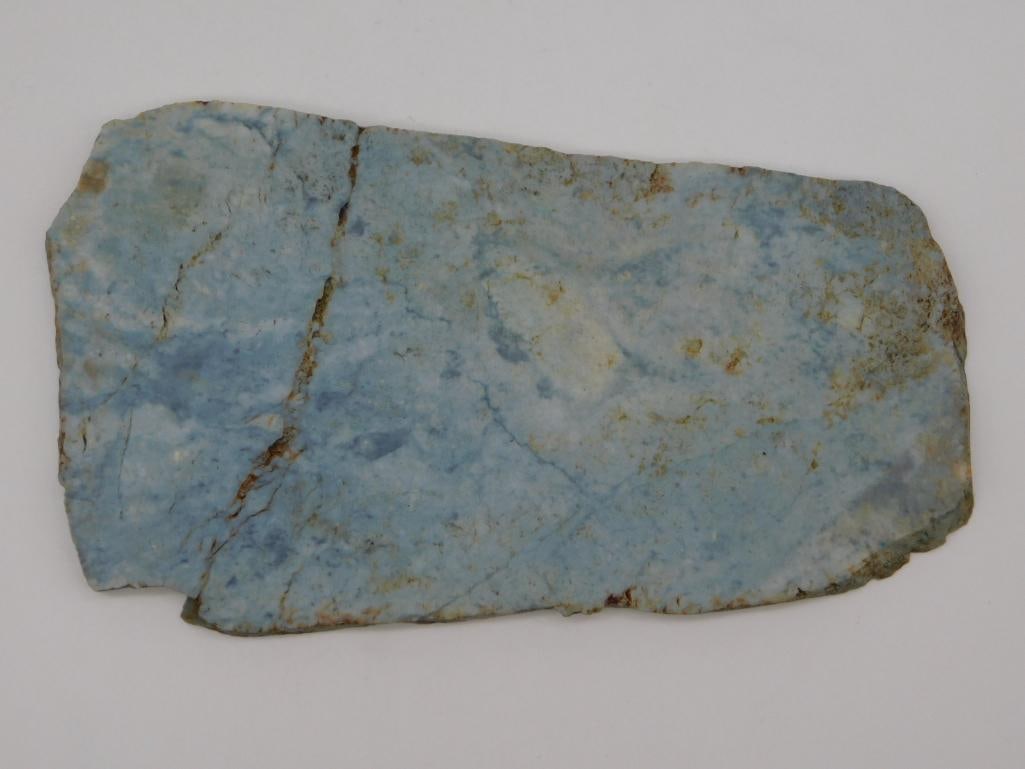 SODALITE SLAB ROCK STONE LAPIDARY SPECIMEN: WELCOME TO HATMAN AUCTIONS! SPECIAL NOTICE: Please see photos for measurements and descriptions. ***Yes, we have in house shipping with MANY REPEAT CUSTOMERS because of our streamlined service.