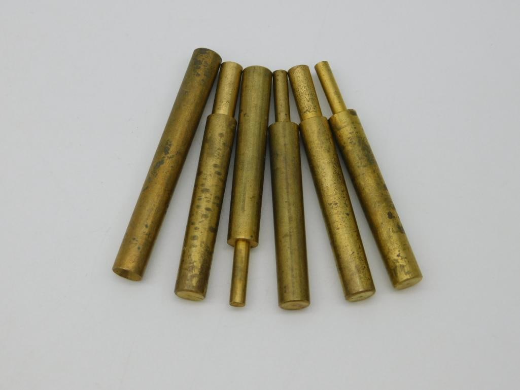 BRASS DOPS: WELCOME TO HATMAN AUCTIONS! SPECIAL NOTICE: Please see photos for measurements and descriptions. ***Yes, we have in house shipping with MANY REPEAT CUSTOMERS because of our streamlined service. ****We