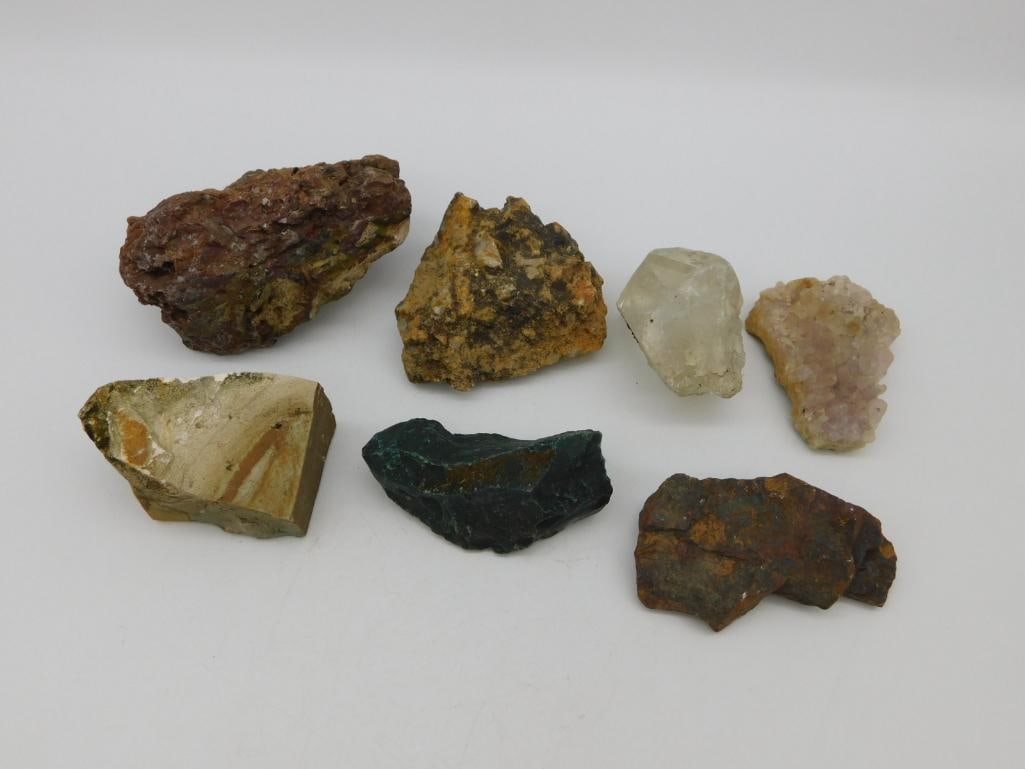 MIXED ROCK STONE LAPIDARY SPECIMEN: WELCOME TO HATMAN AUCTIONS! SPECIAL NOTICE: Please see photos for measurements and descriptions. ***Yes, we have in house shipping with MANY REPEAT CUSTOMERS because of our streamlined service. ****We