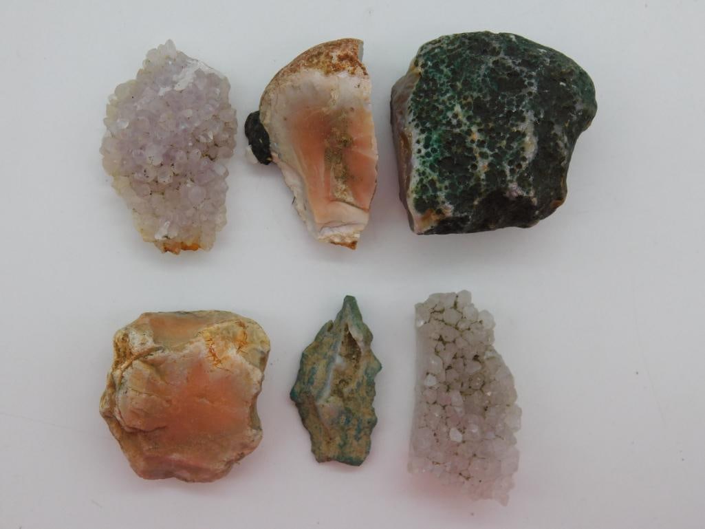 MIXED ROCK STONE LAPIDARY SPECIMEN: WELCOME TO HATMAN AUCTIONS! SPECIAL NOTICE: Please see photos for measurements and descriptions. ***Yes, we have in house shipping with MANY REPEAT CUSTOMERS because of our streamlined service.