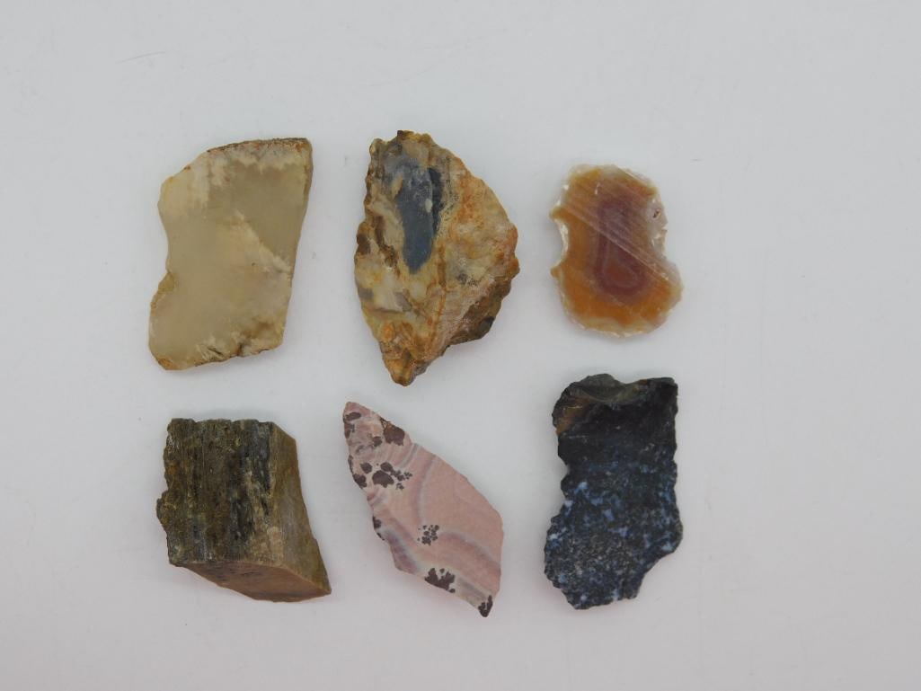 MIXED ROCK STONE LAPIDARY SPECIMEN: WELCOME TO HATMAN AUCTIONS! SPECIAL NOTICE: Please see photos for measurements and descriptions. ***Yes, we have in house shipping with MANY REPEAT CUSTOMERS because of our streamlined service. ****We