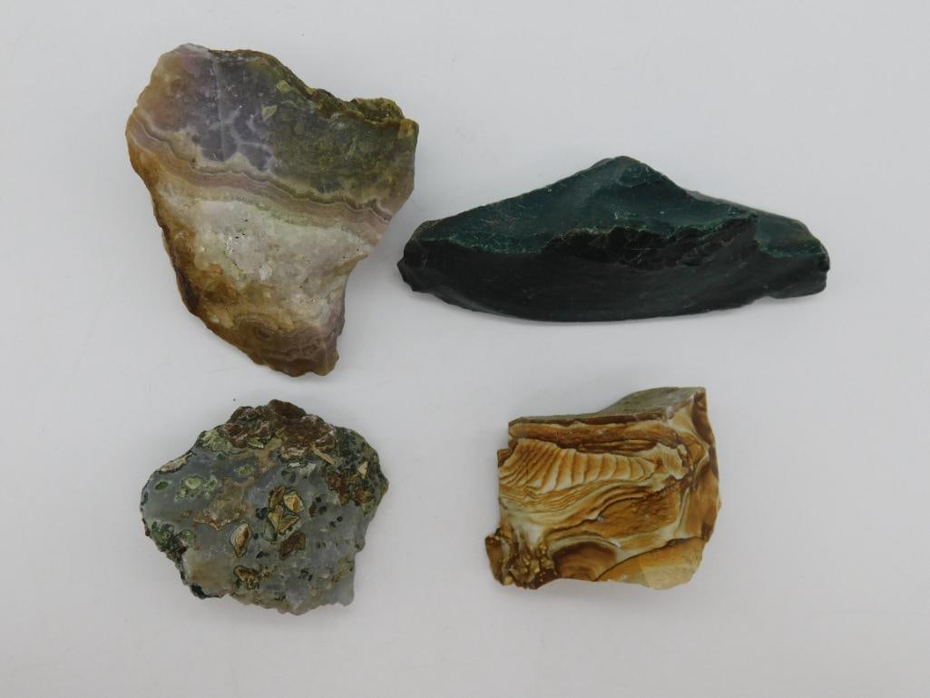 MIXED ROCK STONE LAPIDARY SPECIMEN: WELCOME TO HATMAN AUCTIONS! SPECIAL NOTICE: Please see photos for measurements and descriptions. ***Yes, we have in house shipping with MANY REPEAT CUSTOMERS because of our streamlined service. ****We
