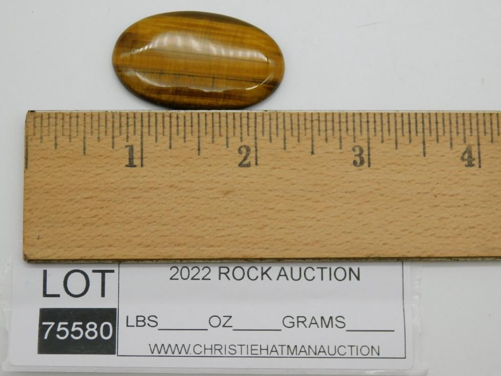 TIGER EYE CABOCHON ROCK STONE LAPIDARY SPECIMEN: WELCOME TO HATMAN AUCTIONS! SPECIAL NOTICE: Please see photos for measurements and descriptions. ***Yes, we have in house shipping with MANY REPEAT CUSTOMERS because of our streamlined service.