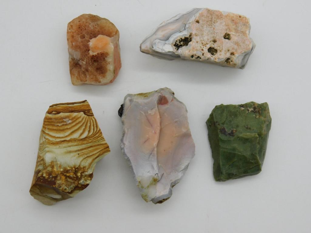 MIXED ROCK STONE LAPIDARY SPECIMEN: WELCOME TO HATMAN AUCTIONS! SPECIAL NOTICE: Please see photos for measurements and descriptions. ***Yes, we have in house shipping with MANY REPEAT CUSTOMERS because of our streamlined service.