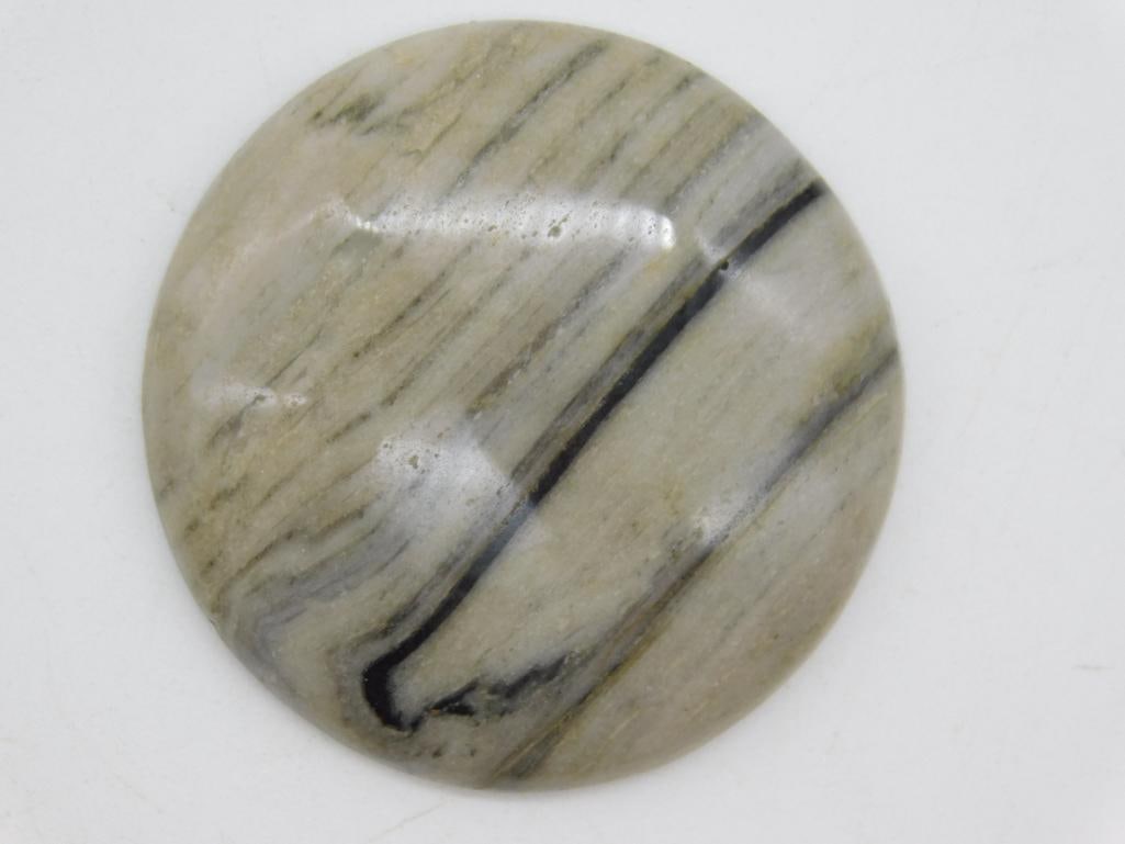ZEBRA ROCK CABOCHON ROCK STONE LAPIDARY SPECIMEN: WELCOME TO HATMAN AUCTIONS! SPECIAL NOTICE: Please see photos for measurements and descriptions. ***Yes, we have in house shipping with MANY REPEAT CUSTOMERS because of our streamlined service. ****We