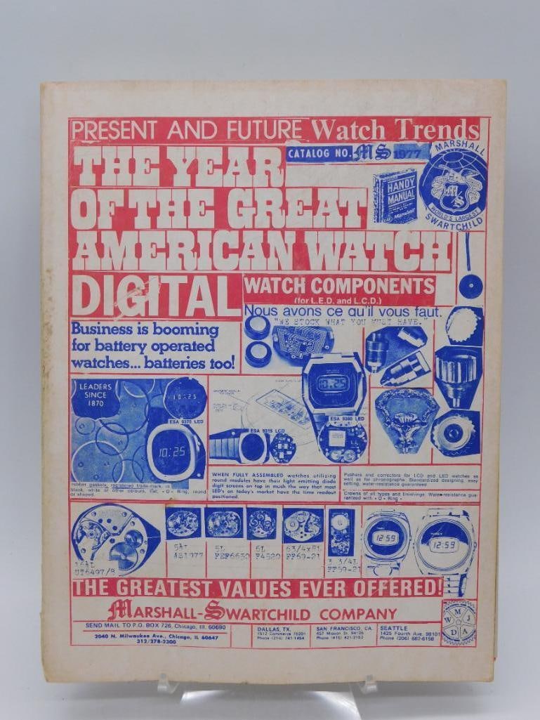 1976-1977 Marshall Swartchild Watch Catalog Book WATCHMAKER WATCHMAKING TOOLS: 1976-1977 Marshall Swartchild Watch Catalog Book WATCHMAKER WATCHMAKING TOOLS