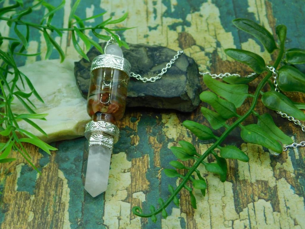 MIXED STONE PENDULUM ROCK STONE LAPIDARY SPECIMEN: MIXED STONE PENDULUM ROCK STONE LAPIDARY SPECIMEN