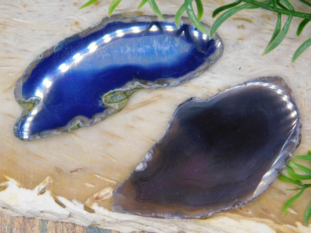 AGATE SLICES ROCK STONE LAPIDARY SPECIMEN (1 of 3)