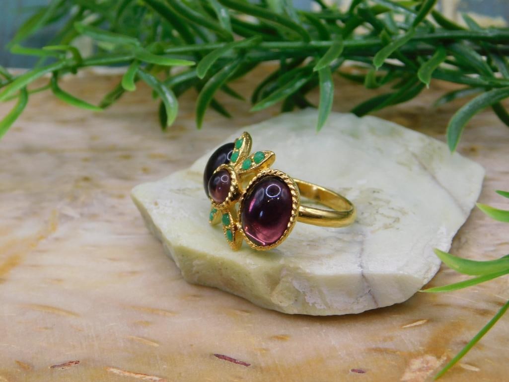 MIXED STONE BUTTERFLY RING ROCK STONE LAPIDARY SPECIMEN (1 of 4)