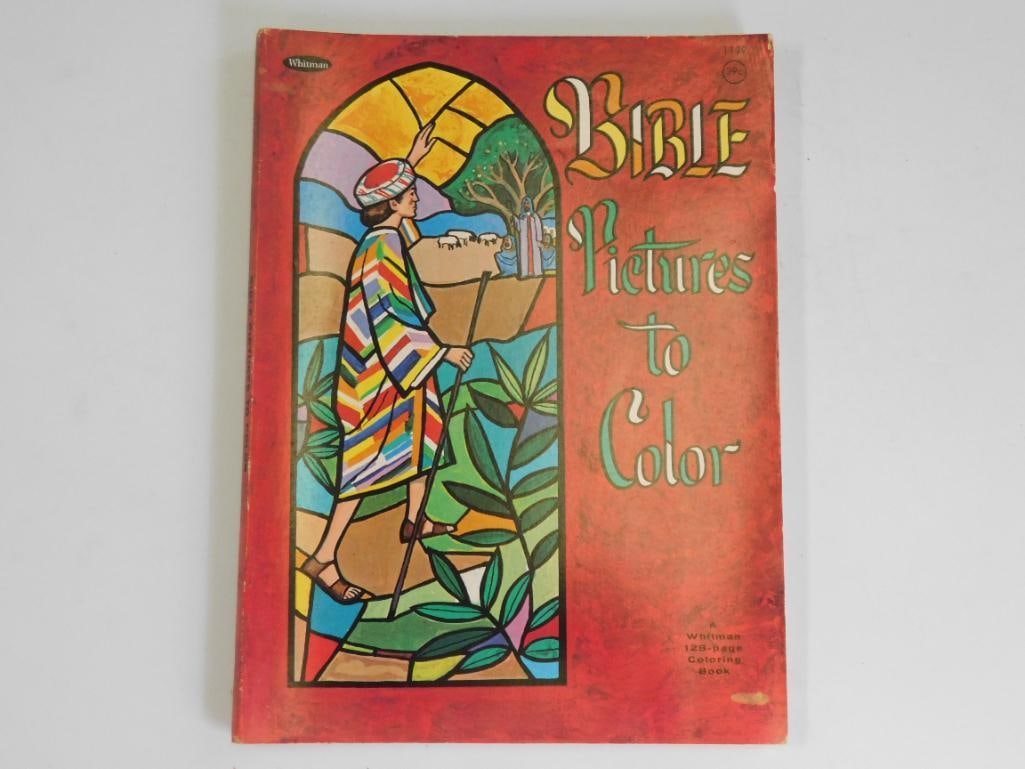1965 BIBLE PICTURES TO COLOR VINTAGE COLORING BOOK (1 of 5)