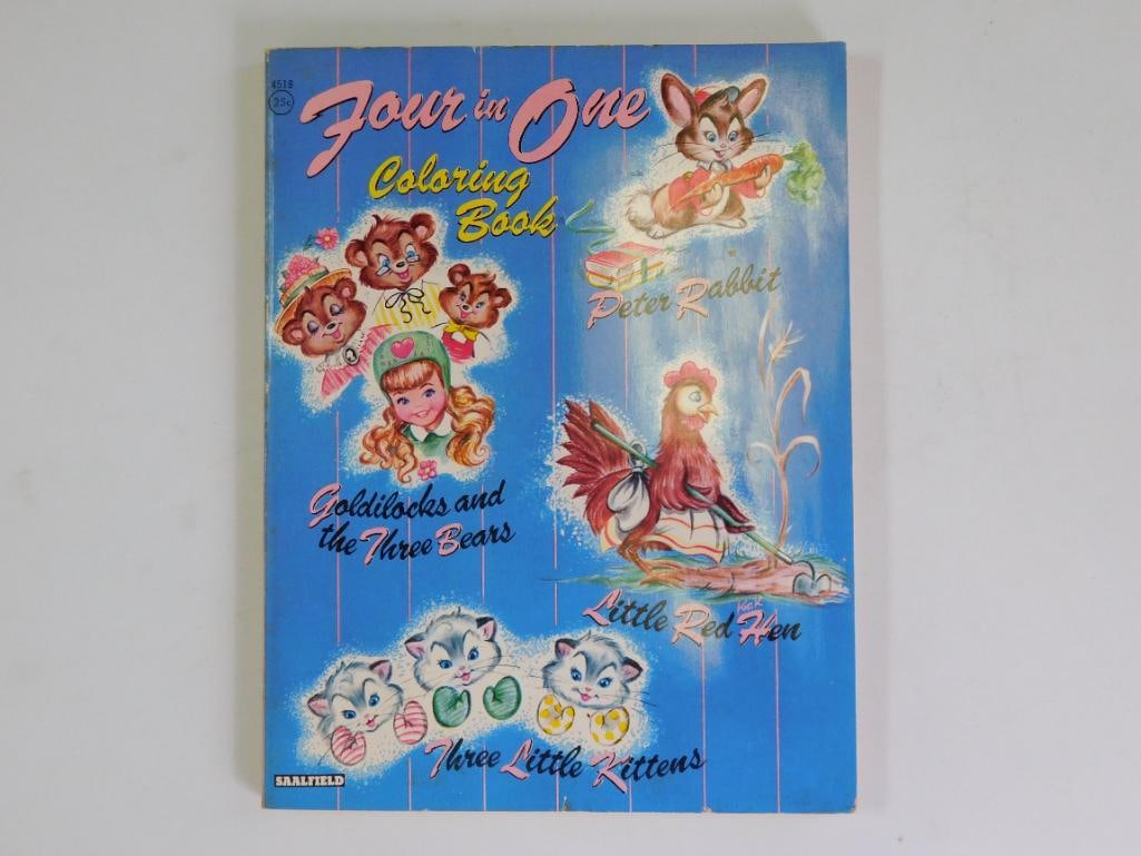 FOUR IN ONE COLORING BOOK FEATURING CLASSIC CHILDRENS STORIES: FOUR IN ONE COLORING BOOK FEATURING CLASSIC CHILDRENS STORIES