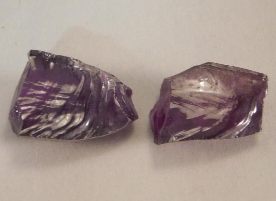 MAN-MADE AMETHYST ROCK STONE LAPIDARY SPECIMEN (1 of 2)
