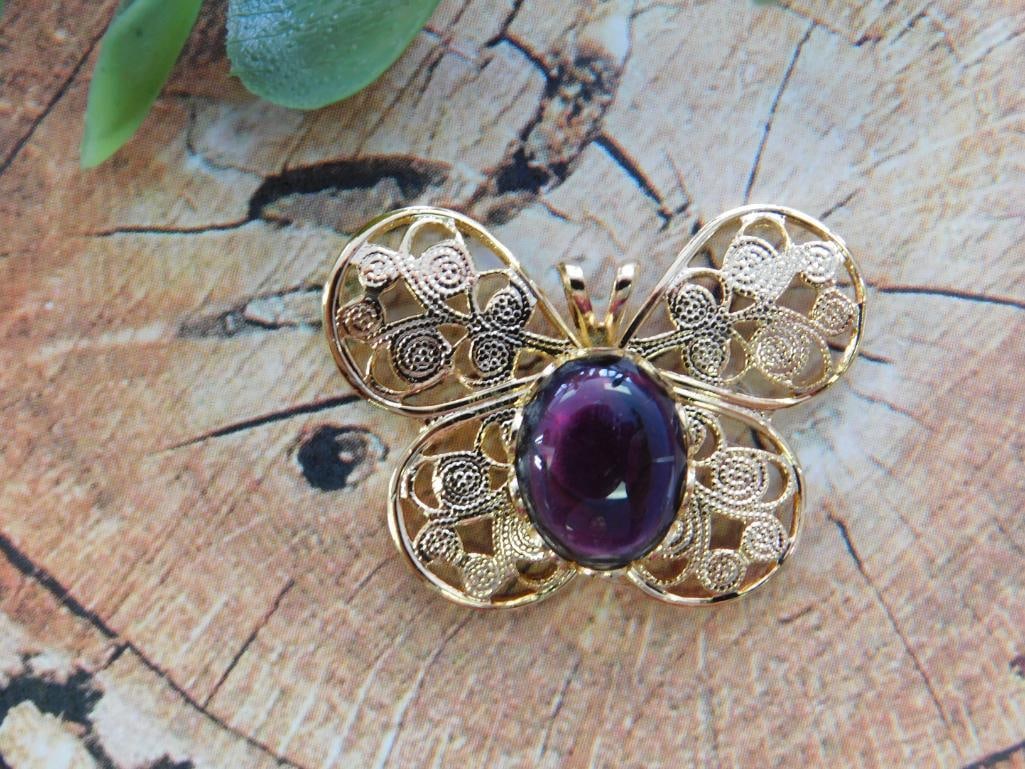 ABALONE BUTTERFLY PENDANT ROCK STONE LAPIDARY SPECIMEN (1 of 2)