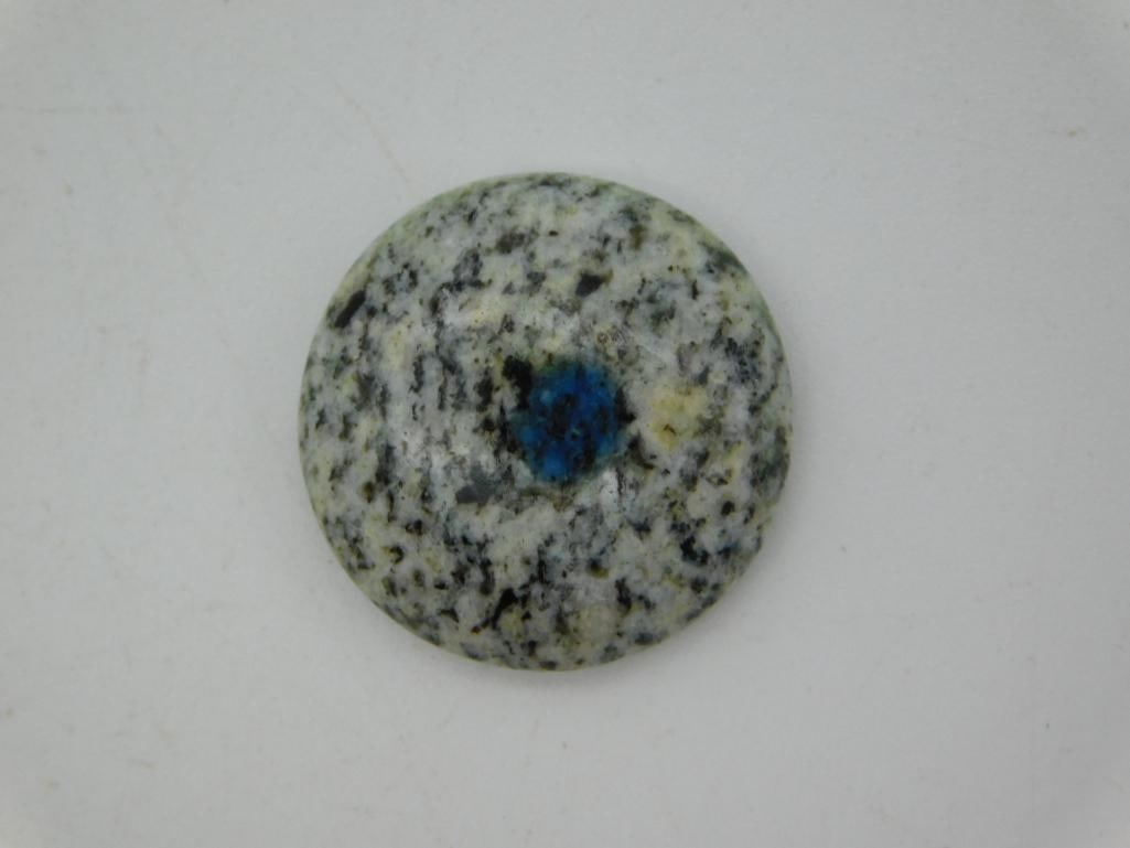 K2 AZURITE CABOCHON ROCK STONE LAPIDARY SPECIMEN: K2 AZURITE CABOCHON ROCK STONE LAPIDARY SPECIMEN