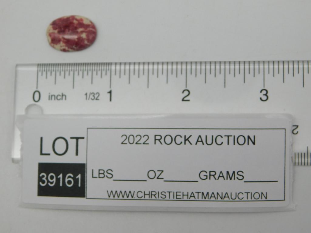 THULITE CABOCHON ROCK STONE LAPIDARY SPECIMEN - 2