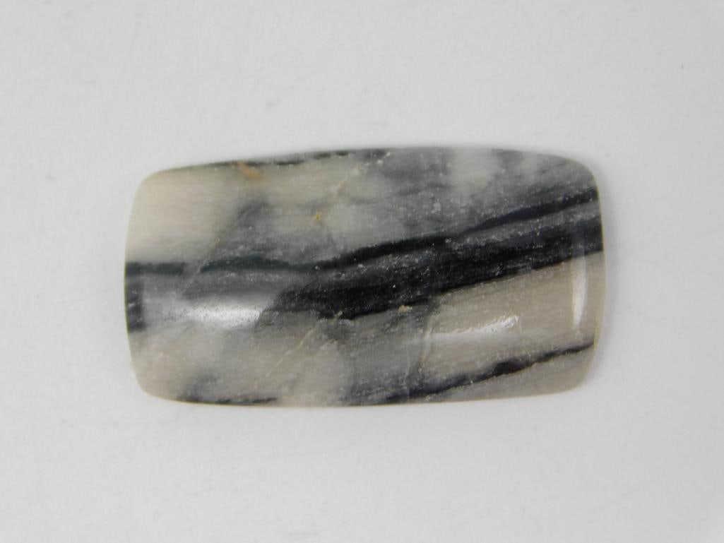 ZEBRA CABOCHON ROCK STONE LAPIDARY SPECIMEN: ZEBRA CABOCHON ROCK STONE LAPIDARY SPECIMEN
