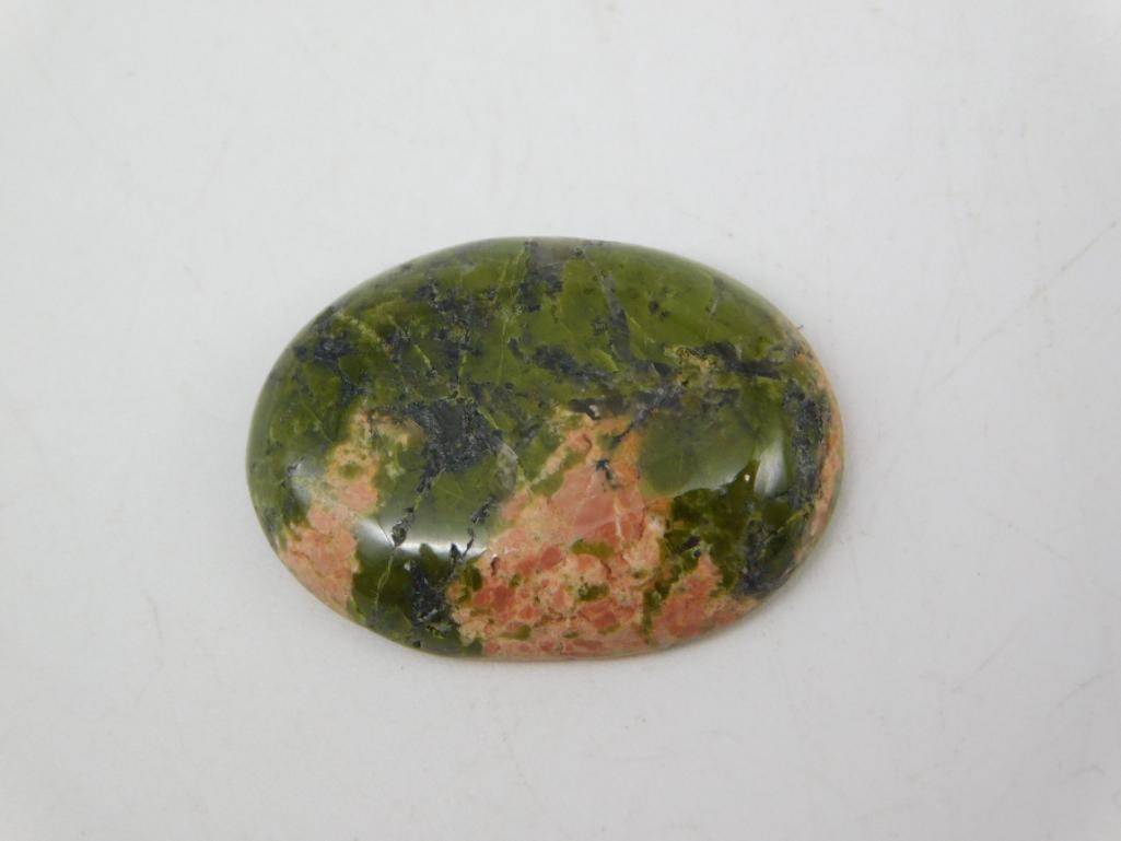UNAKITE CABOCHON ROCK STONE LAPIDARY SPECIMEN: UNAKITE CABOCHON ROCK STONE LAPIDARY SPECIMEN