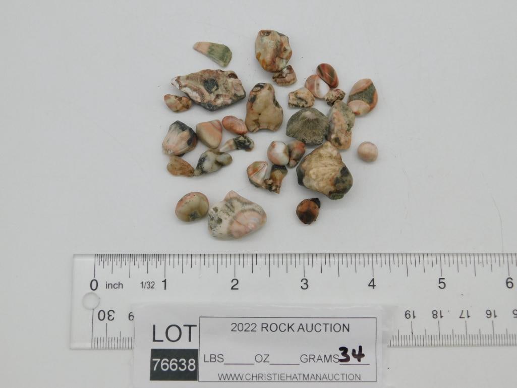 THOMPSONITE ROCK STONE LAPIDARY SPECIMEN - 2