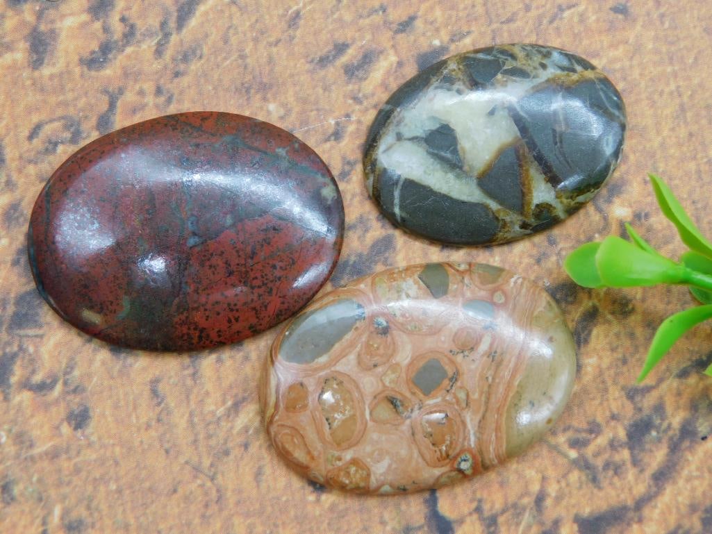CABOCHONS ROCK STONE LAPIDARY SPECIMEN: WELCOME TO HATMAN AUCTIONS! SPECIAL NOTICE: Please see photos for measurements and descriptions. ***Yes, we have in house shipping with MANY REPEAT CUSTOMERS because of our streamlined service. ****We