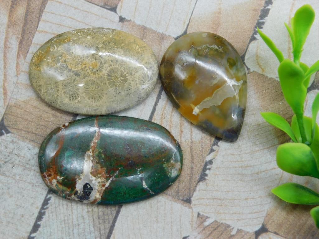 CABOCHONS ROCK STONE LAPIDARY SPECIMEN: WELCOME TO HATMAN AUCTIONS! SPECIAL NOTICE: Please see photos for measurements and descriptions. ***Yes, we have in house shipping with MANY REPEAT CUSTOMERS because of our streamlined service. ****We