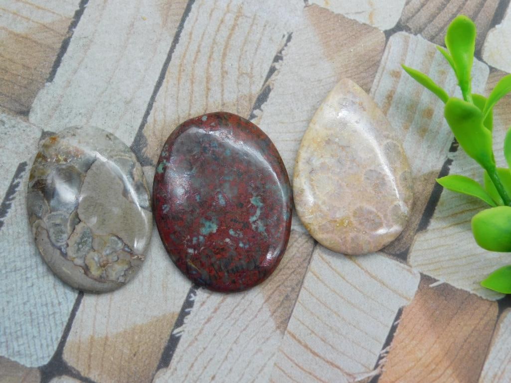 CABOCHONS ROCK STONE LAPIDARY SPECIMEN: WELCOME TO HATMAN AUCTIONS! SPECIAL NOTICE: Please see photos for measurements and descriptions. ***Yes, we have in house shipping with MANY REPEAT CUSTOMERS because of our streamlined service.