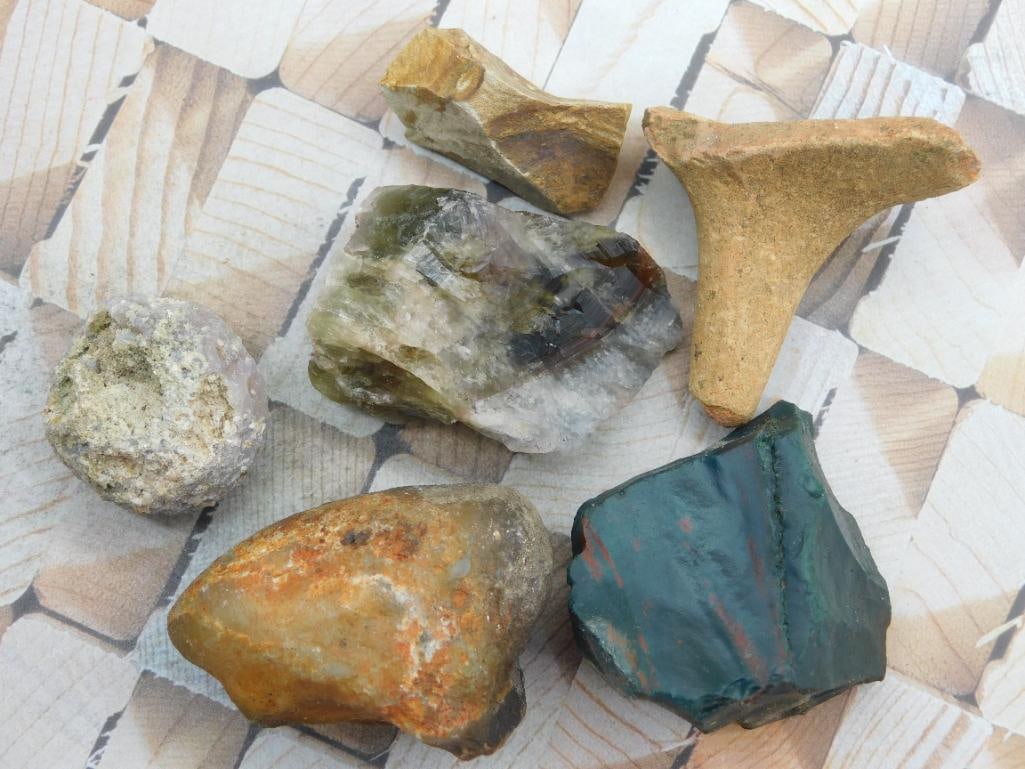 MIXED LOT ROCK STONE LAPIDARY SPECIMEN: WELCOME TO HATMAN AUCTIONS! SPECIAL NOTICE: Please see photos for measurements and descriptions. ***Yes, we have in house shipping with MANY REPEAT CUSTOMERS because of our streamlined service.