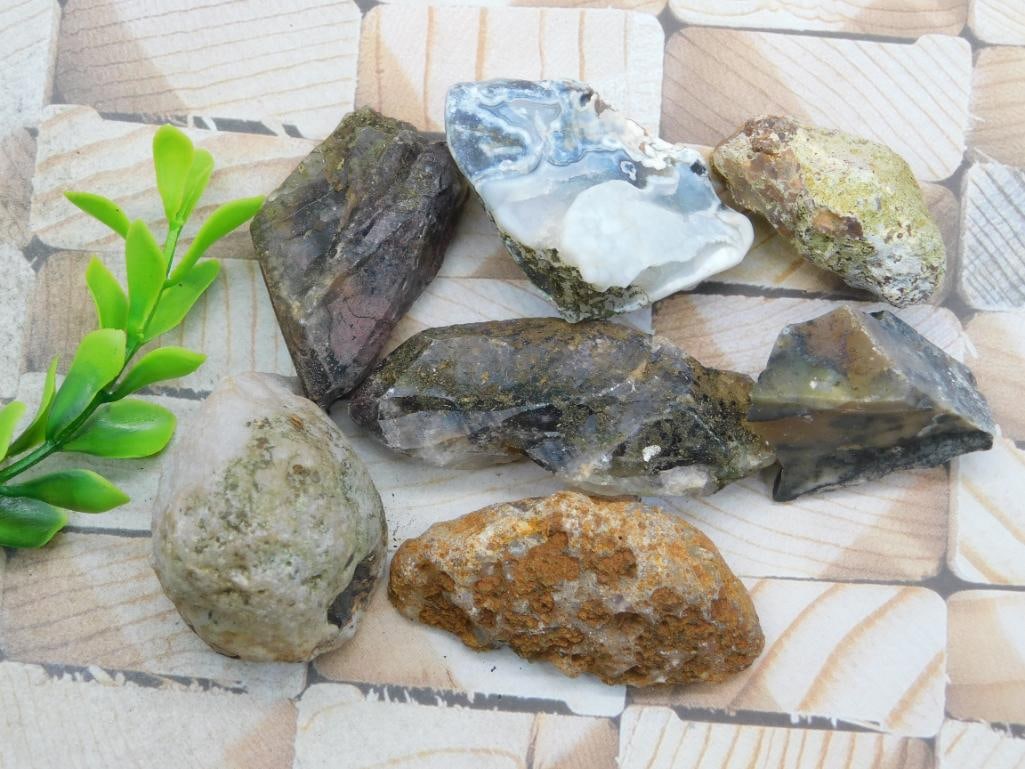 MIXED LOT ROCK STONE LAPIDARY SPECIMEN: WELCOME TO HATMAN AUCTIONS! SPECIAL NOTICE: Please see photos for measurements and descriptions. ***Yes, we have in house shipping with MANY REPEAT CUSTOMERS because of our streamlined service. ****We