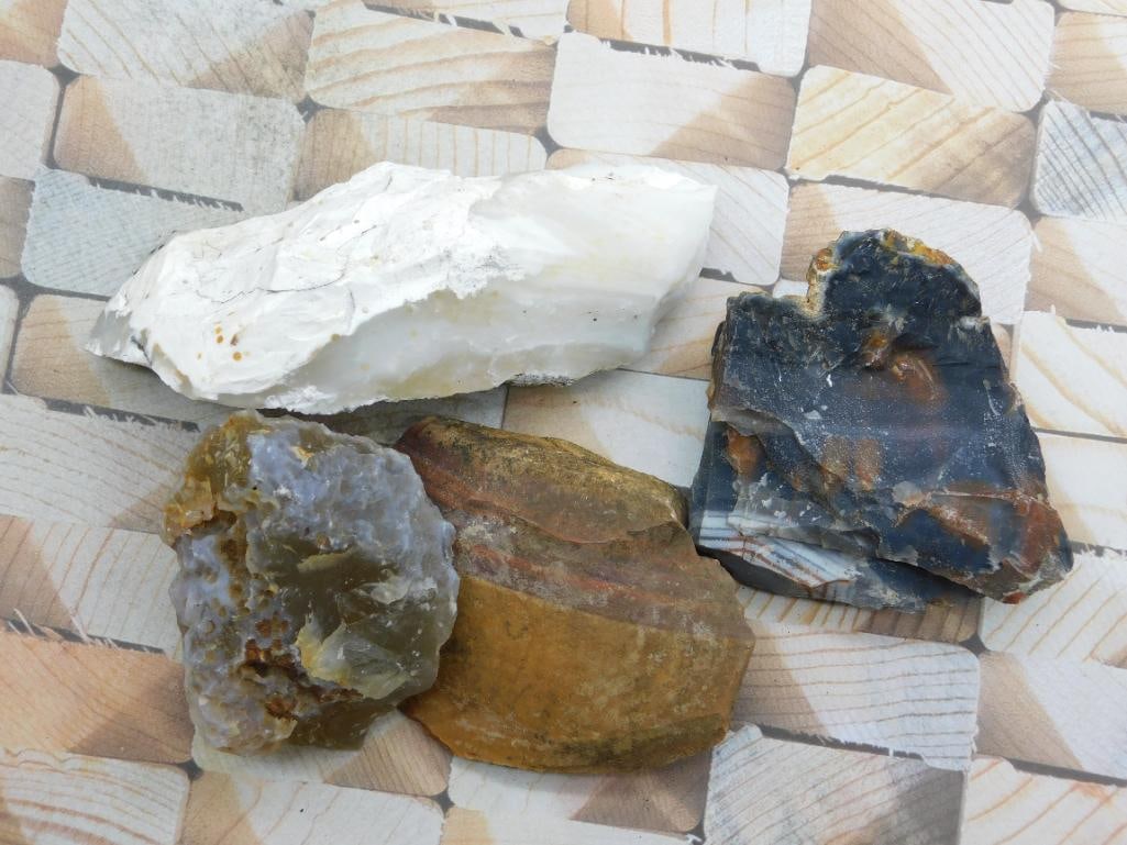 MIXED LOT ROCK STONE LAPIDARY SPECIMEN: WELCOME TO HATMAN AUCTIONS! SPECIAL NOTICE: Please see photos for measurements and descriptions. ***Yes, we have in house shipping with MANY REPEAT CUSTOMERS because of our streamlined service. ****We