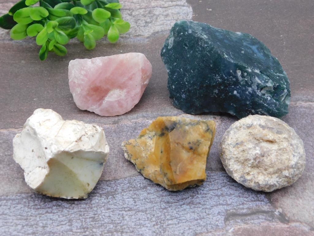 MIXED LOT ROCK STONE LAPIDARY SPECIMEN: WELCOME TO HATMAN AUCTIONS! SPECIAL NOTICE: Please see photos for measurements and descriptions. ***Yes, we have in house shipping with MANY REPEAT CUSTOMERS because of our streamlined service. ****We