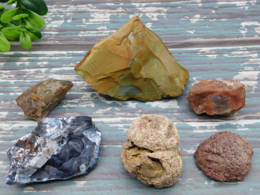 MIXED LOT ROCK STONE LAPIDARY SPECIMEN: WELCOME TO HATMAN AUCTIONS! SPECIAL NOTICE: Please see photos for measurements and descriptions. ***Yes, we have in house shipping with MANY REPEAT CUSTOMERS because of our streamlined service. ****We