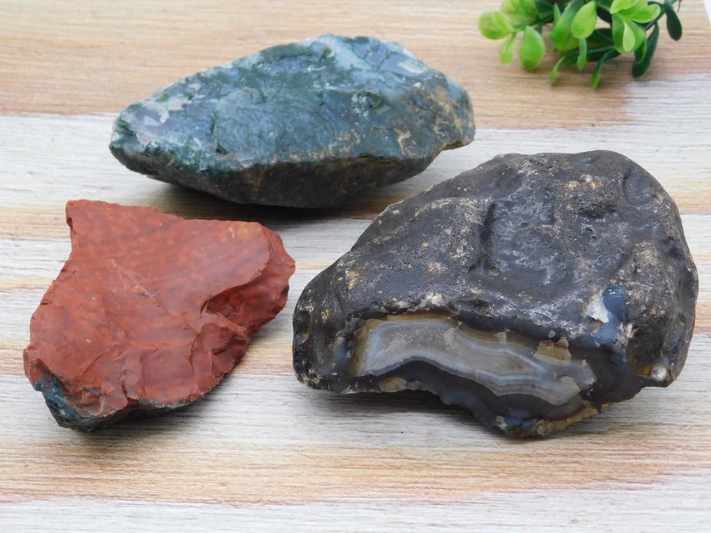 MIXED LOT ROCK STONE LAPIDARY SPECIMEN: WELCOME TO HATMAN AUCTIONS! SPECIAL NOTICE: Please see photos for measurements and descriptions. ***Yes, we have in house shipping with MANY REPEAT CUSTOMERS because of our streamlined service.