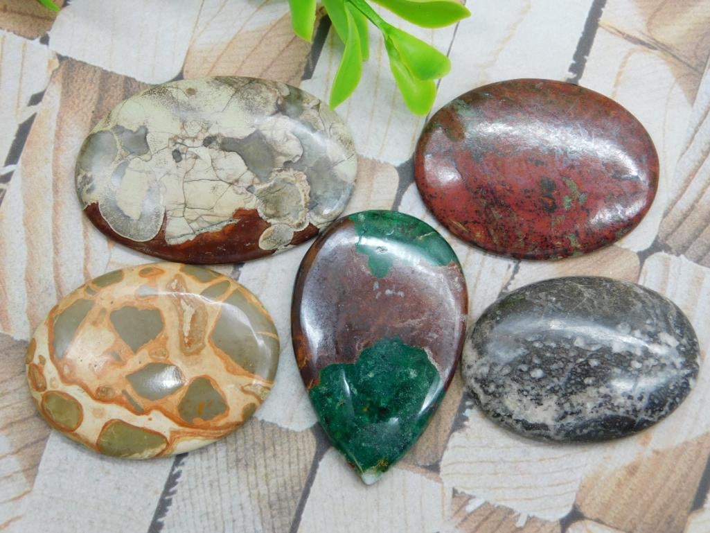 CABOCHONS ROCK STONE LAPIDARY SPECIMEN (1 of 2)