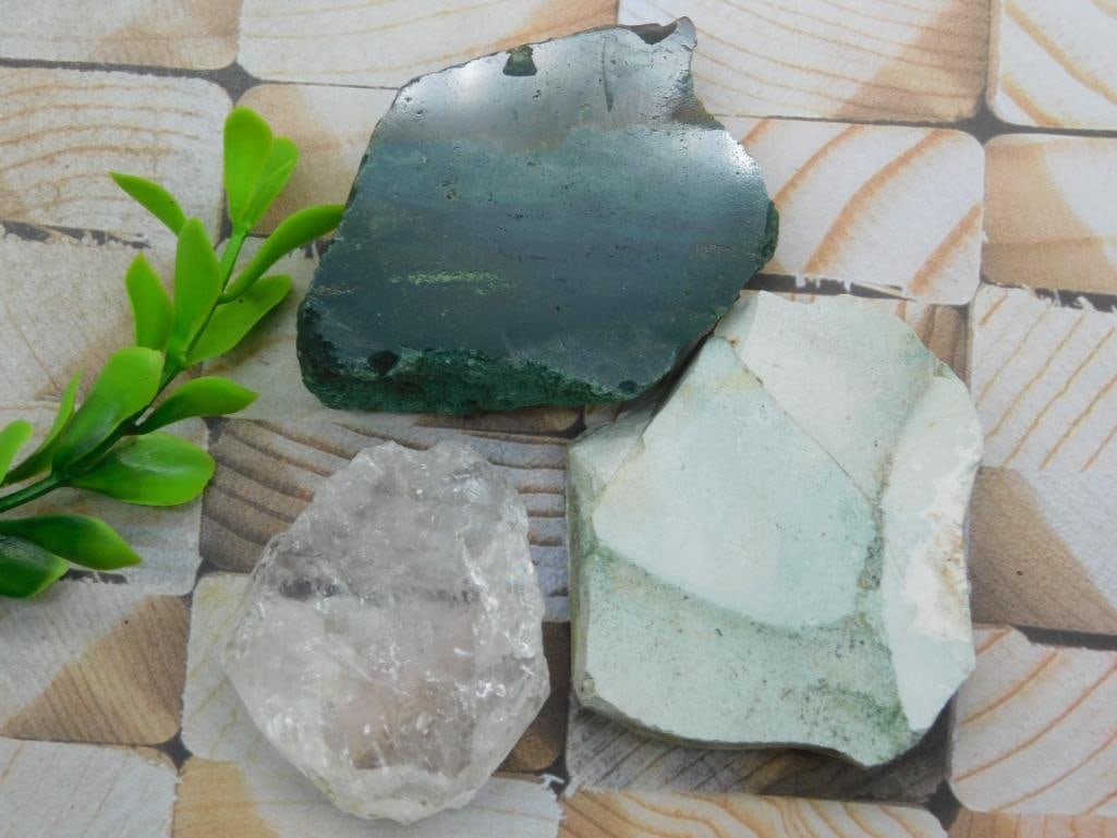 MIXED LOT ROCK STONE LAPIDARY SPECIMEN: MIXED LOT ROCK STONE LAPIDARY SPECIMEN